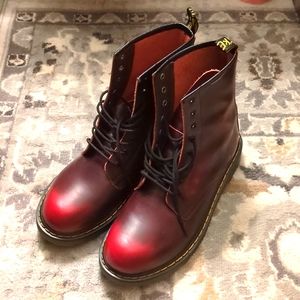 Red Leather Boots